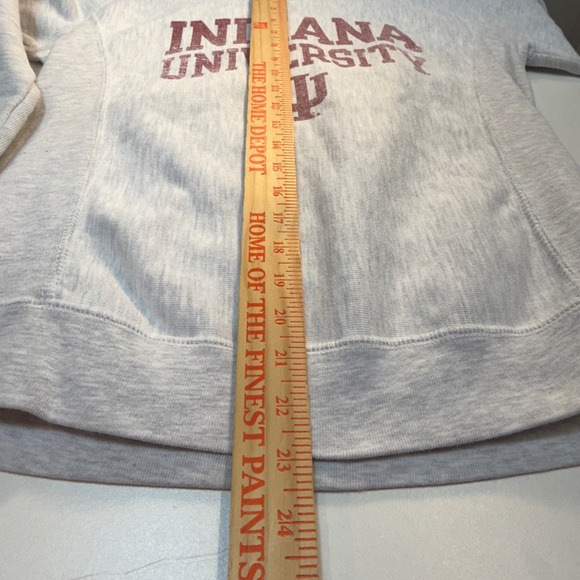 Indiana University Hoosiers NCAA Sweatshirt Gray Champion Reverse Weave Medium - Picture 6 of 6